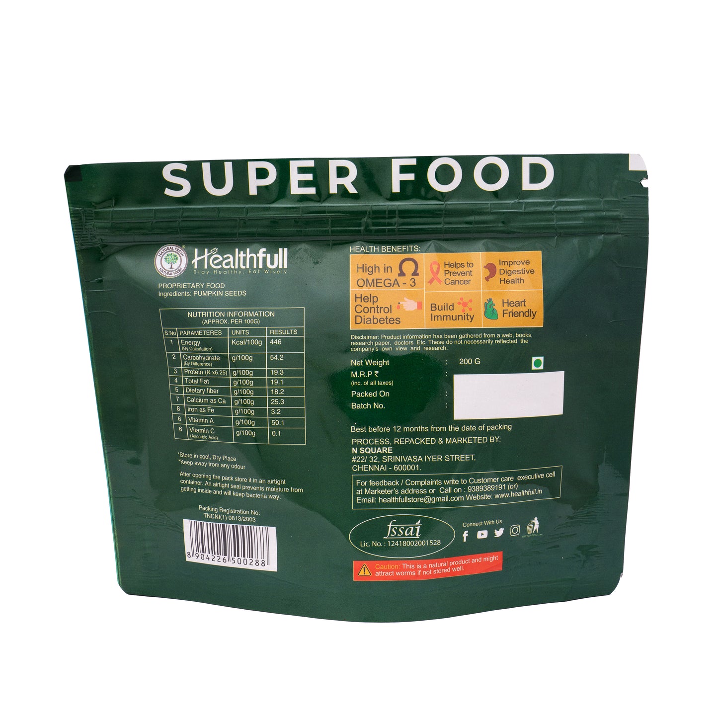 PUMPKIN SEEDS 200G