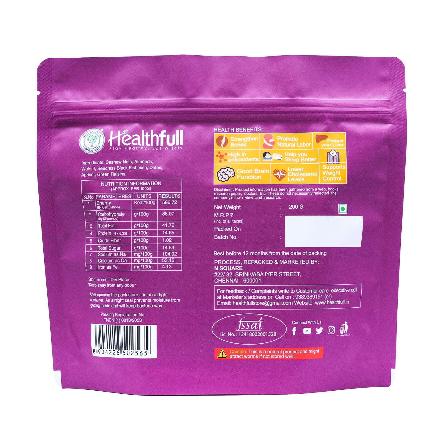 Raw mix 200g