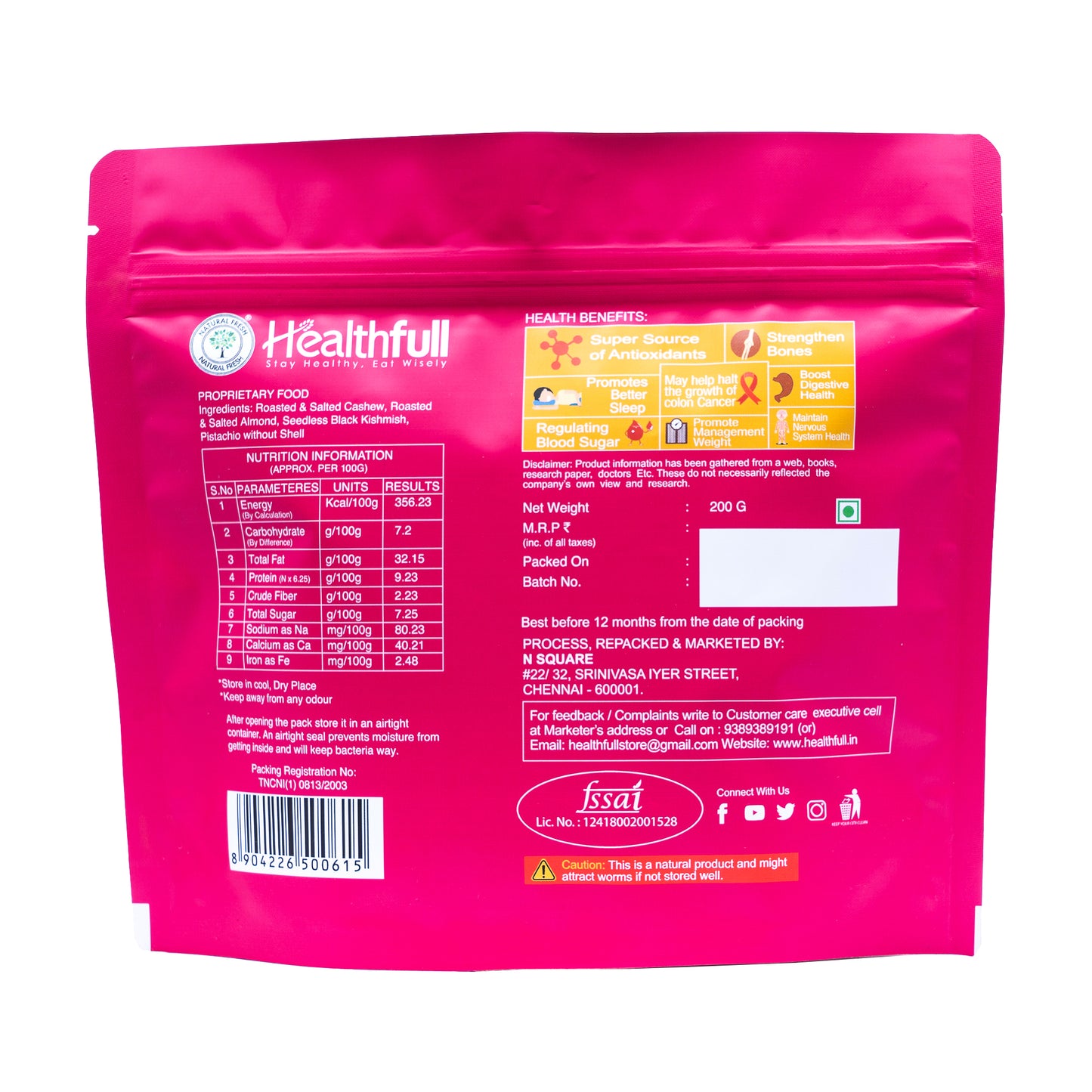Roasted & Salted Mix Nuts 200g