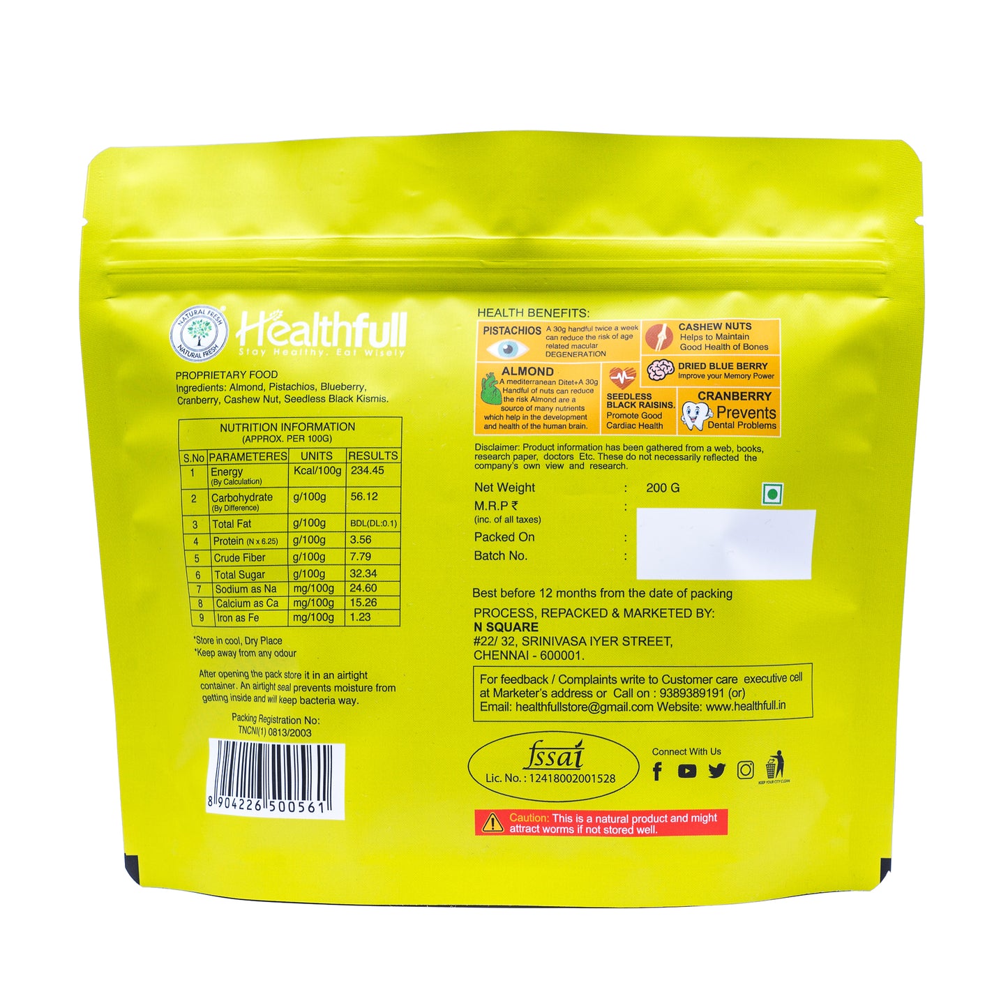 Fruit & Nut 200g