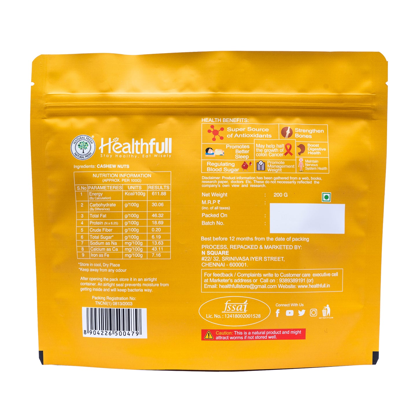Cashew nuts 200g