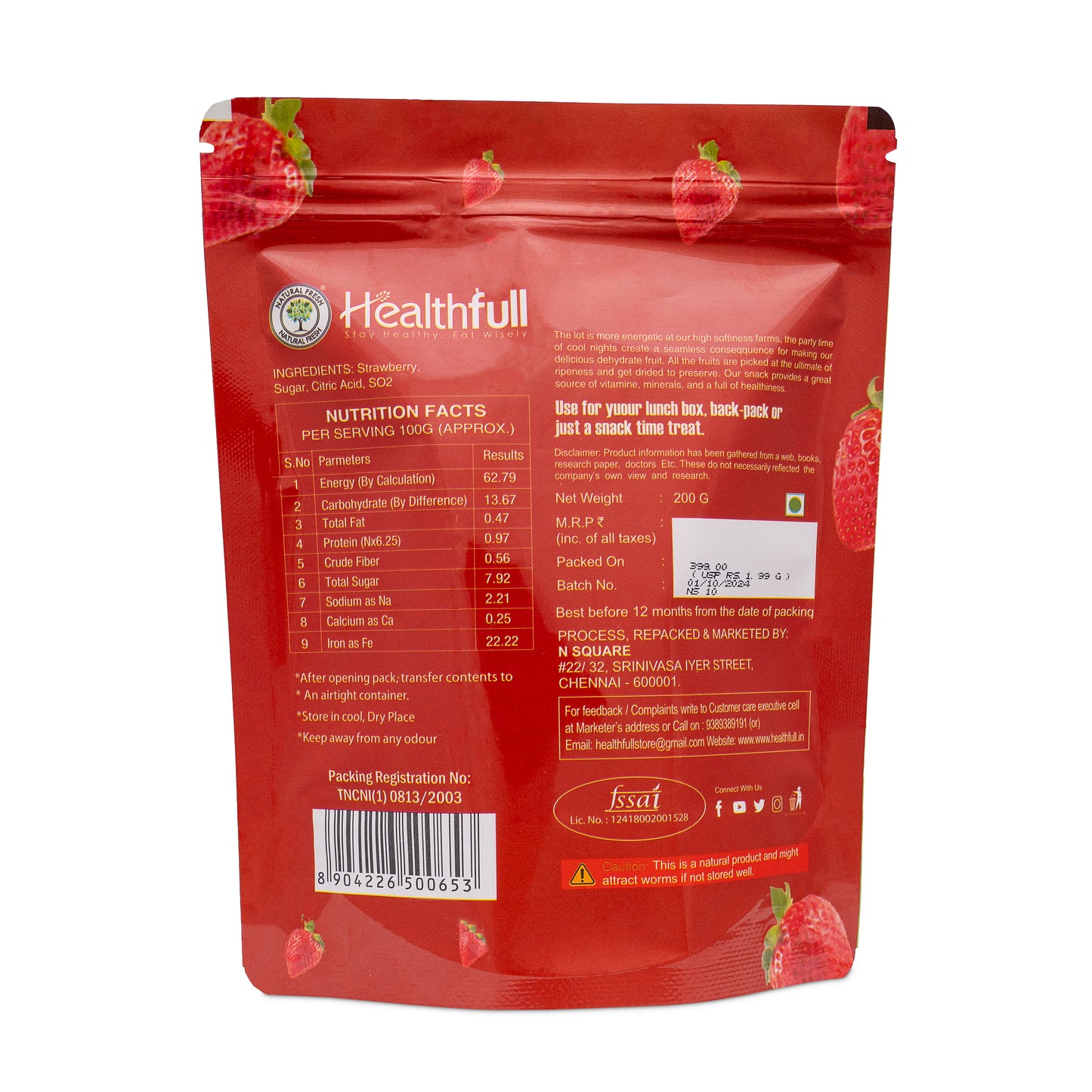 Dried Strawberry 200g