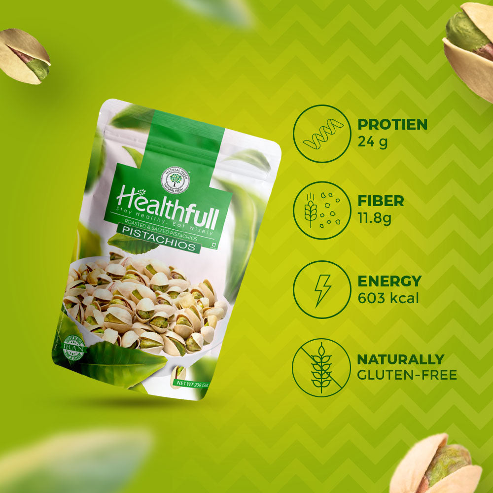 Roasted & salted pistachios 200g