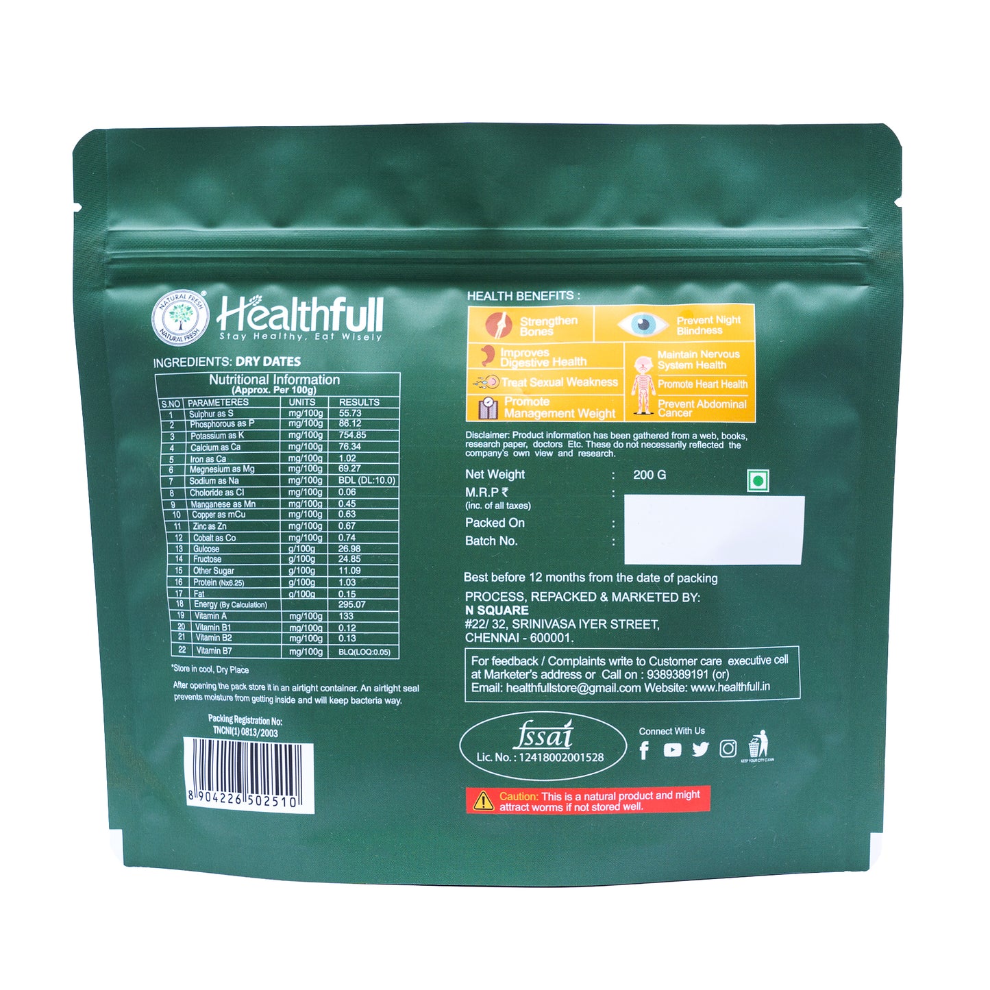 Dry Dates 200g