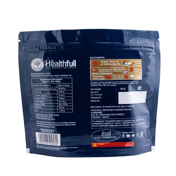 Dried Californian Blueberries 150g