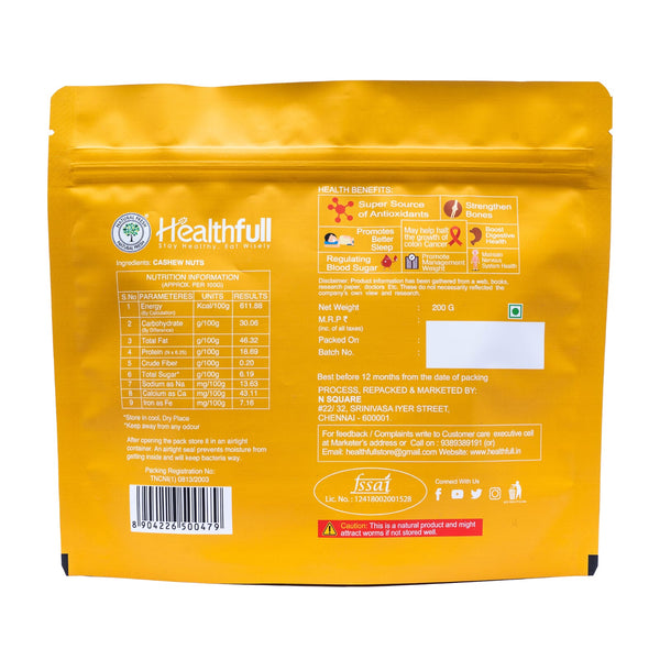 Whole Cashews 200gm