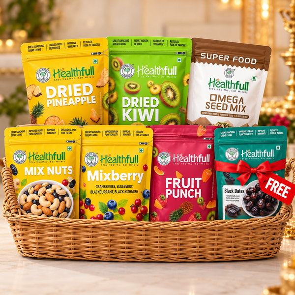Dry Fruit & Berry Combo + FREE Black Dates (7 in one combo)