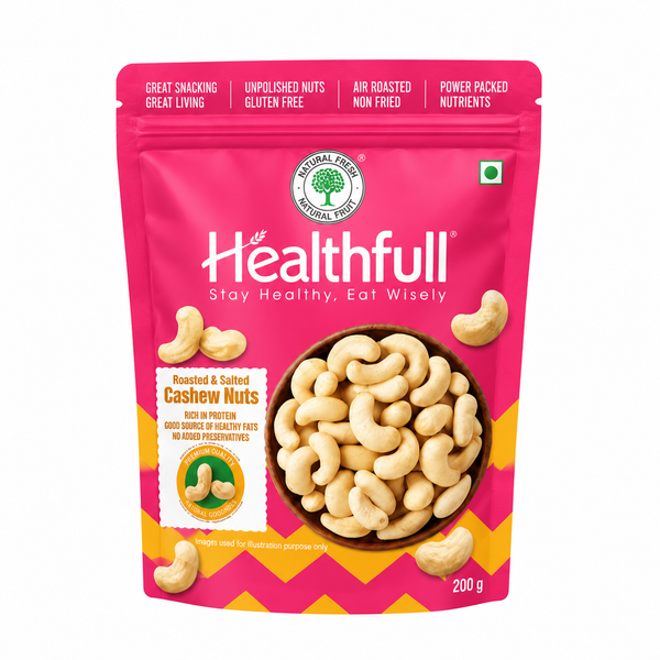 Salted Cashew & Salted Roasted Almonds + FREE Black Dates – 200g